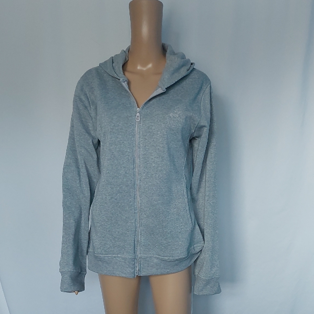 Beverly Hills Polo Club‎ Light Gray Women's Hoodie Fleece Size L
